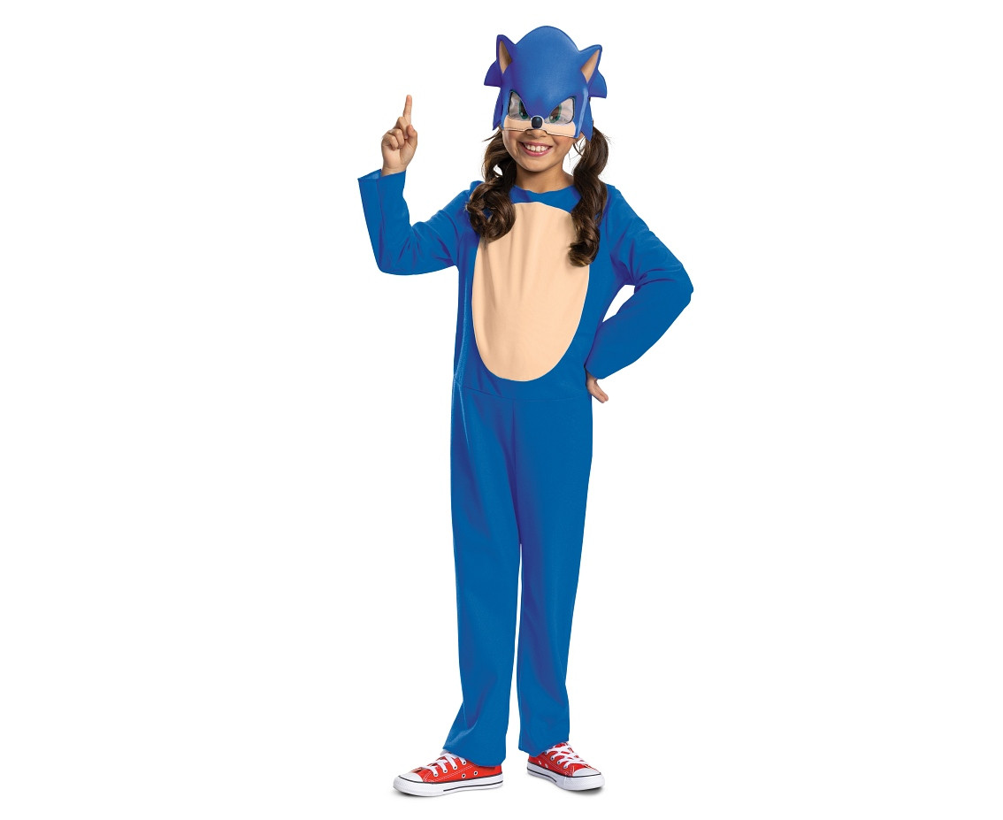 Costume Sonic Basic (license), size XS (3-4 years)